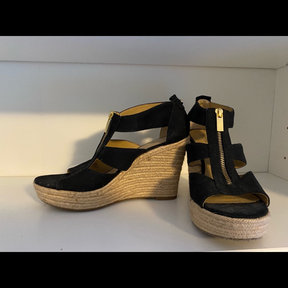 Michael Kors espadrille sandals black 8.5